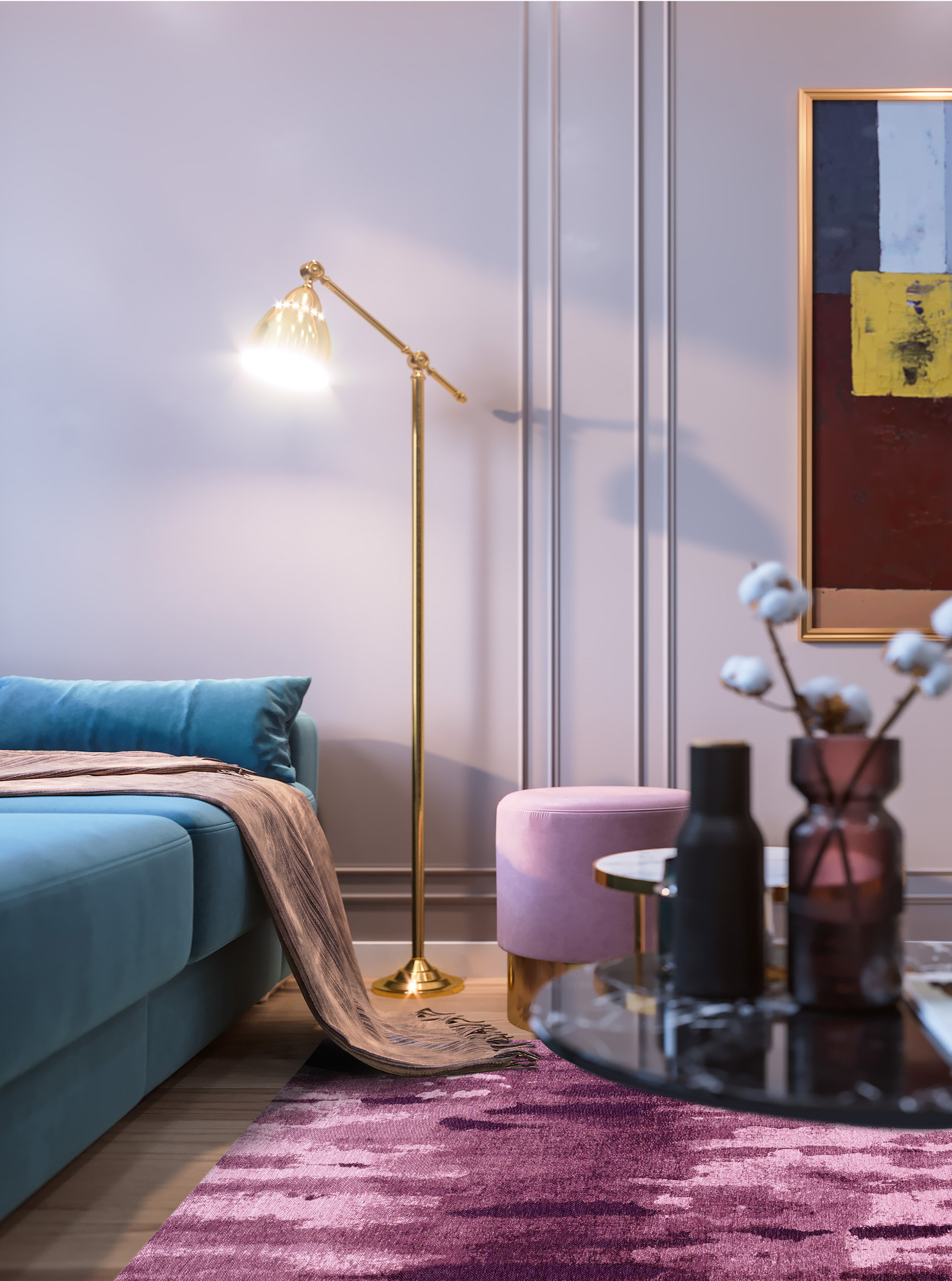 COLORISTICA Ковры  160 X 230  Розовый Pluton Mistery 160x230 - Вид №5