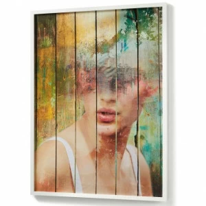 Картина на холсте 103х78 см Ariella от La Forma LA FORMA ARIELLA 00-3865161 Белый;желтый;коричневый;разноцветный