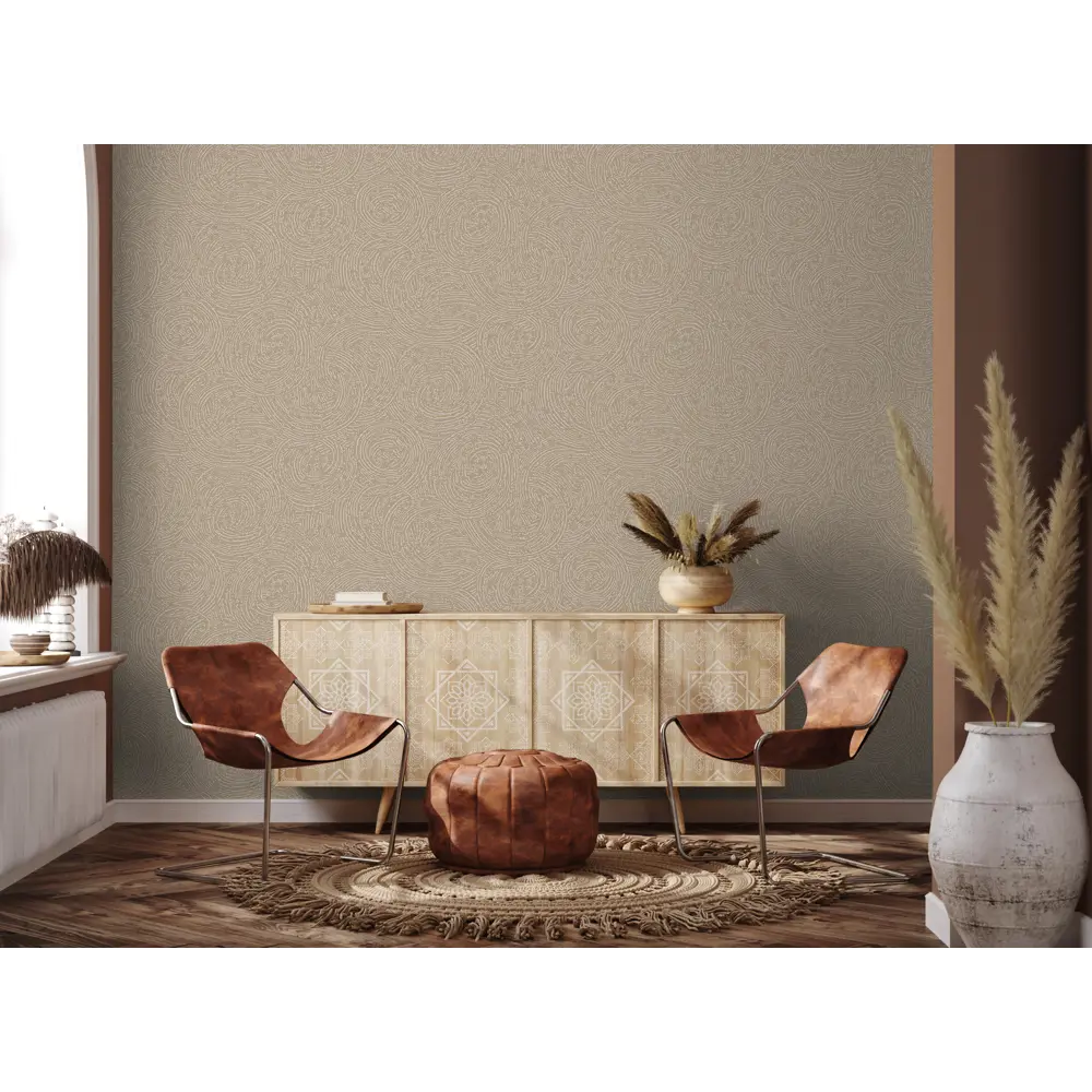 Обои флизелиновые Ateliero Galaktika коричневые 1.06 м At1017-14ОАВ STLM-2022212 - Вид №3