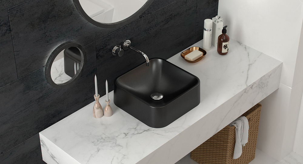 Раковина накладная Formastone Квадро 38 Квадро 38 650 - Вид №3