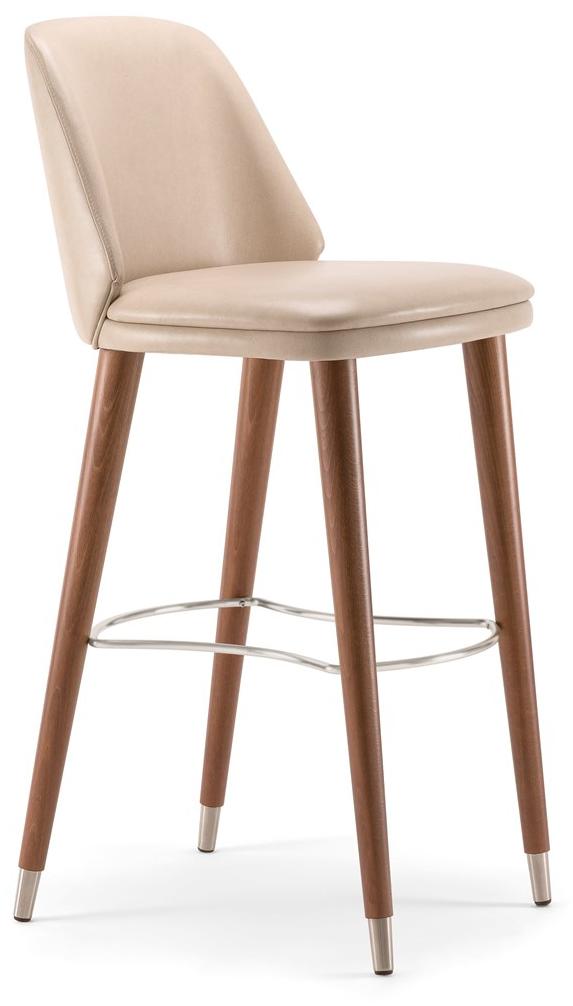 Tirolo Кожаный табурет со спинкой и подставкой для ног Meg 071 sg - Вид №1