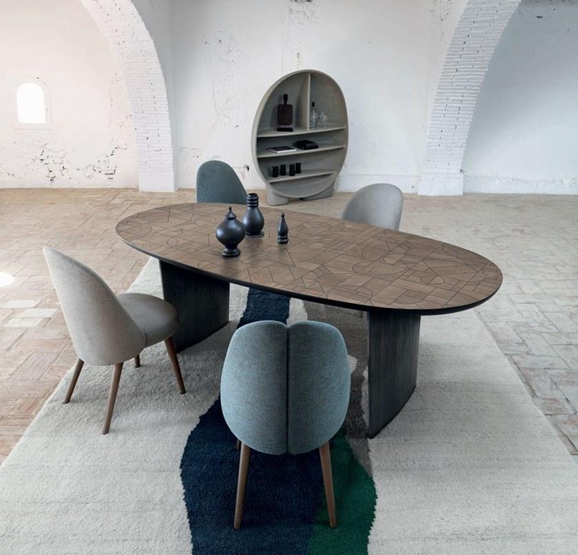 Roche Bobois Стул из ткани с высокой спинкой Nativ sun-id-1385824 - Вид №3