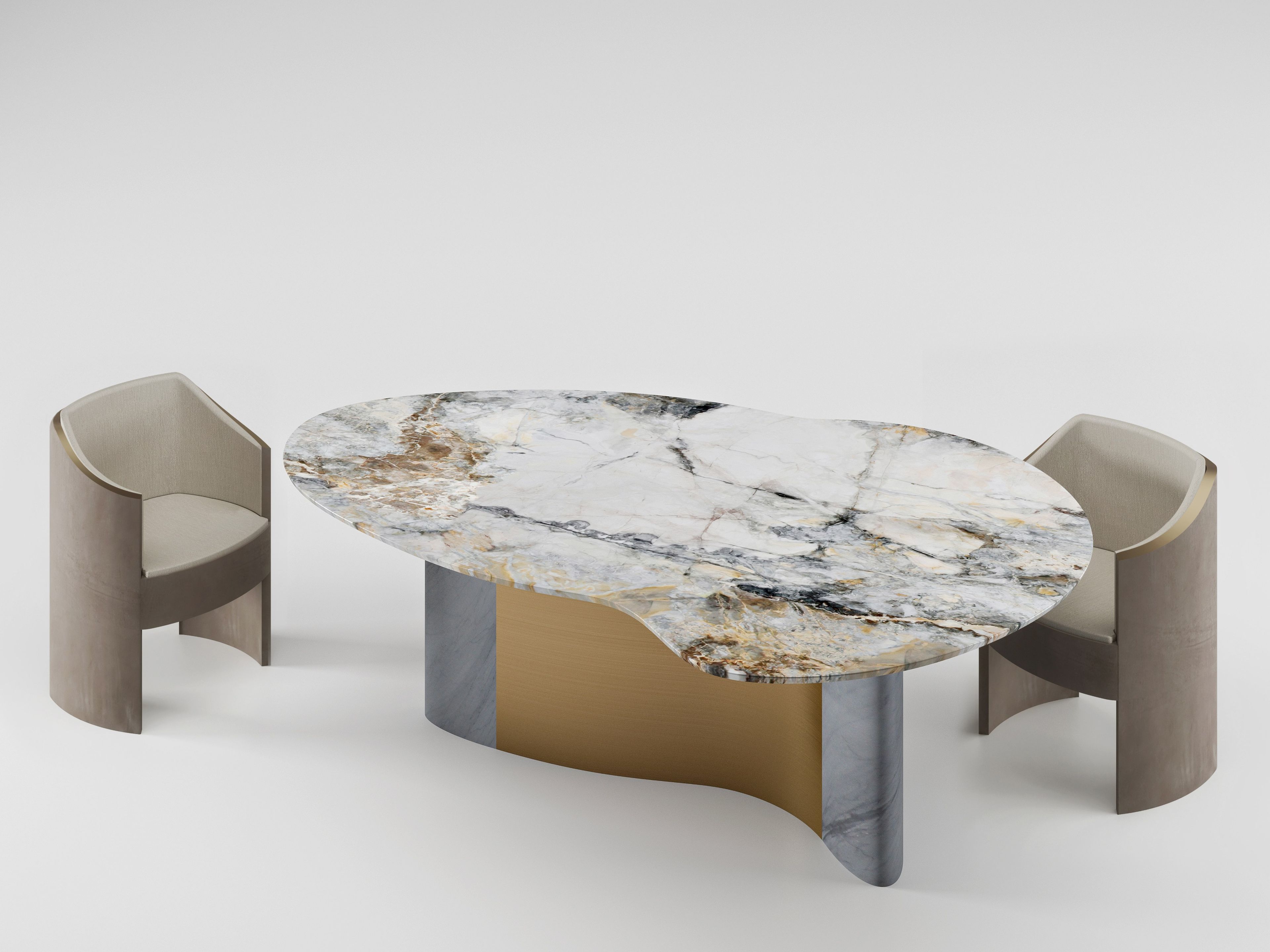 Обеденный стол из натурального камня Davani Vitality ARCH-00063633