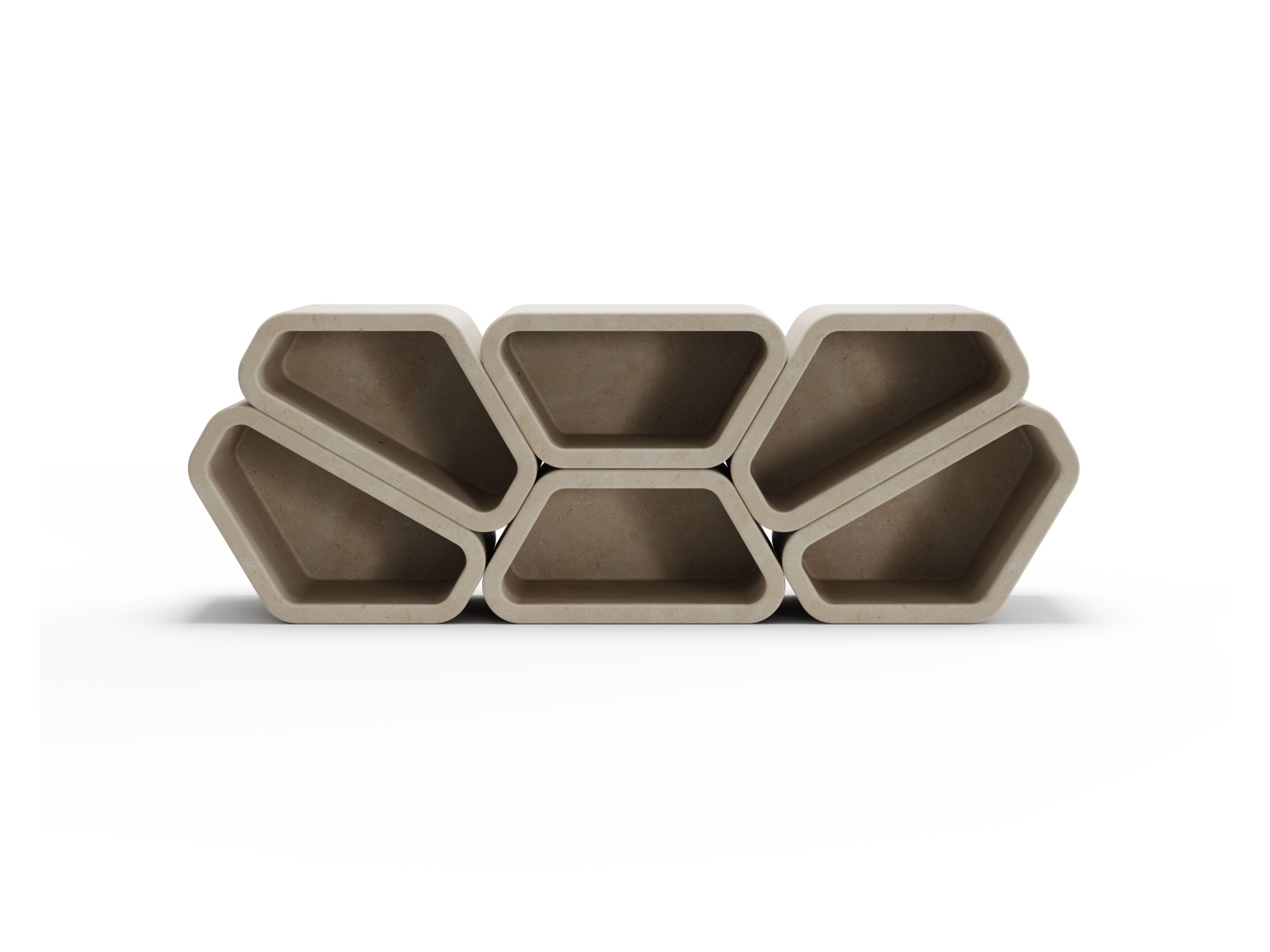 Секционный книжный шкаф из камня Лечче PIMAR Messàpo ARCH-00131883 - Вид №3