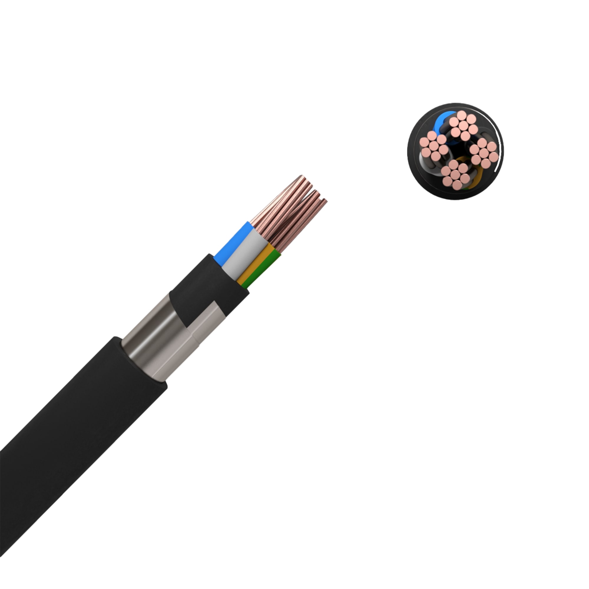 82771171 Кабель Партнер-Электро ВБШв 4х25, на отрез, ГОСТ Santreyd  - Вид №1