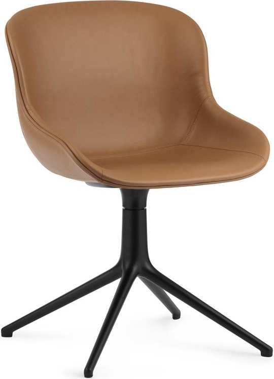 603982 Chair Swivel 4L Полная обивка Black Alu Ultra Leather Normann Copenhagen Hyg 