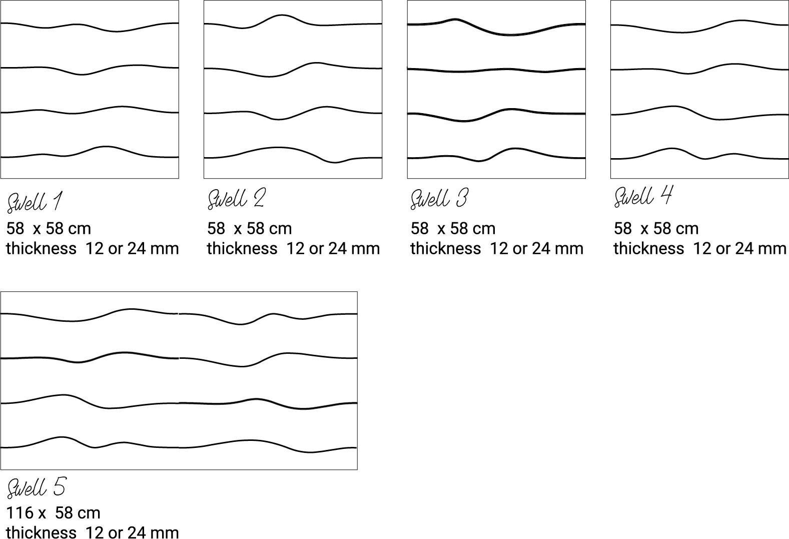 Manade Настенная акустическая панель из переработанного пэт Swell sun-id-1389444 - Вид №3