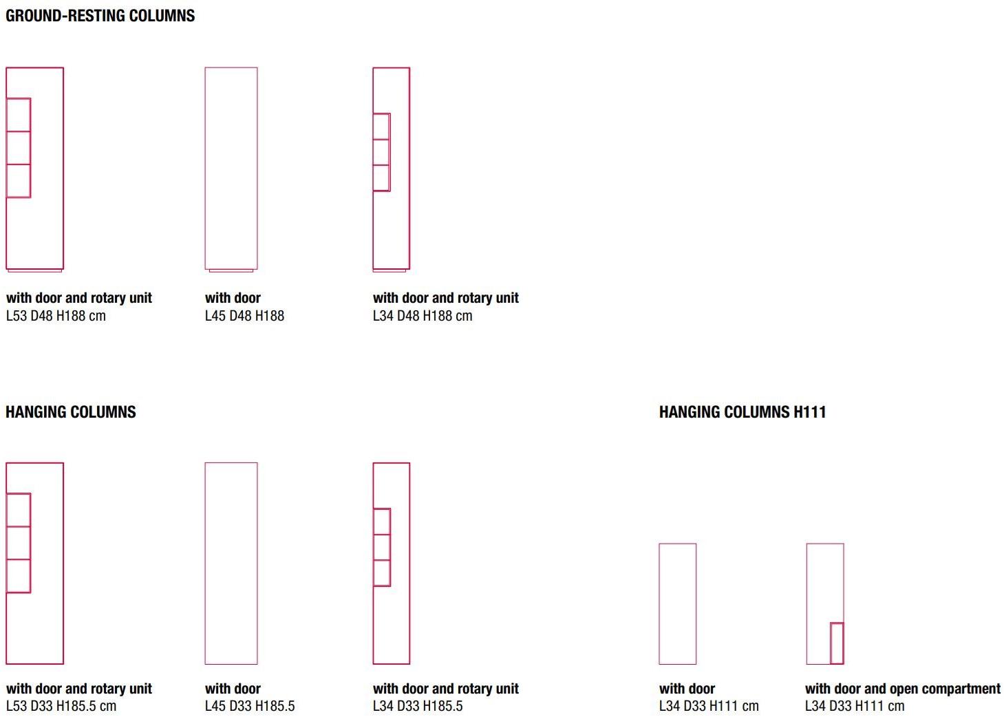 MDF Italia Стенка из лакированной мдф с дверцей Inmotion sun-id-1449032 - Вид №2