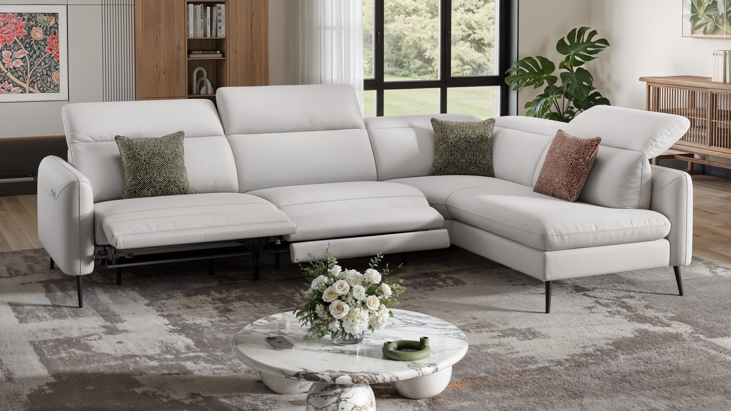 Кожаный угловой диван Sofanella Мессина ARCH-00138543 - Вид №6