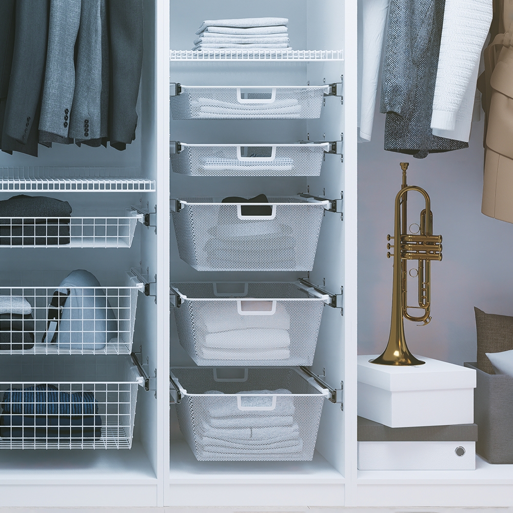 Мелкосеточная корзина , 393х555х185 мм, белый LJPS0593 Public Steel Россия  - Вид №3