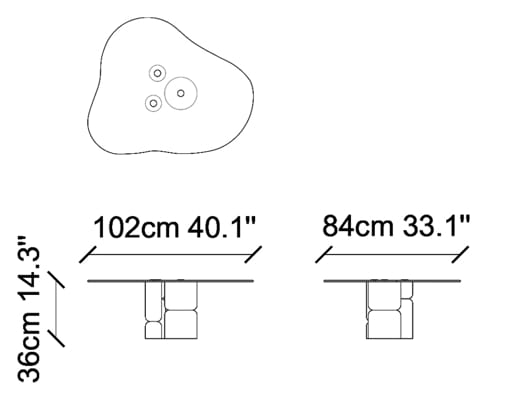 Журнальный столик из дерева и стекла NDESIGN Cario ARCH-00033301 - Вид №2