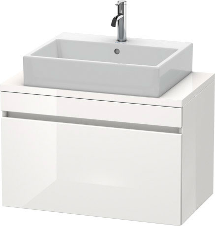 DS530202222 DuraStyle Тумбочка для компактной консоли Белый глянцевый декор Duravit - Вид №2