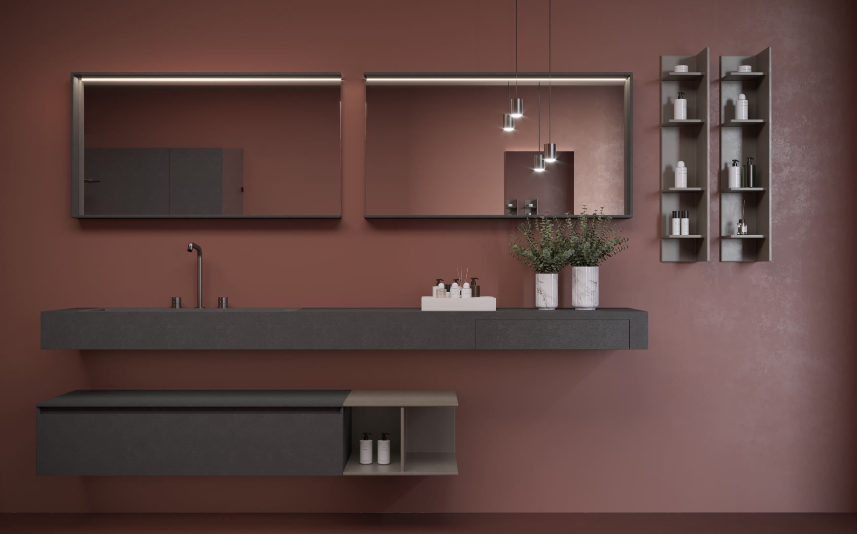 Зеркало в рамке Corian® Acquapazza Corian ® elements ARCH-00094531 - Вид №2