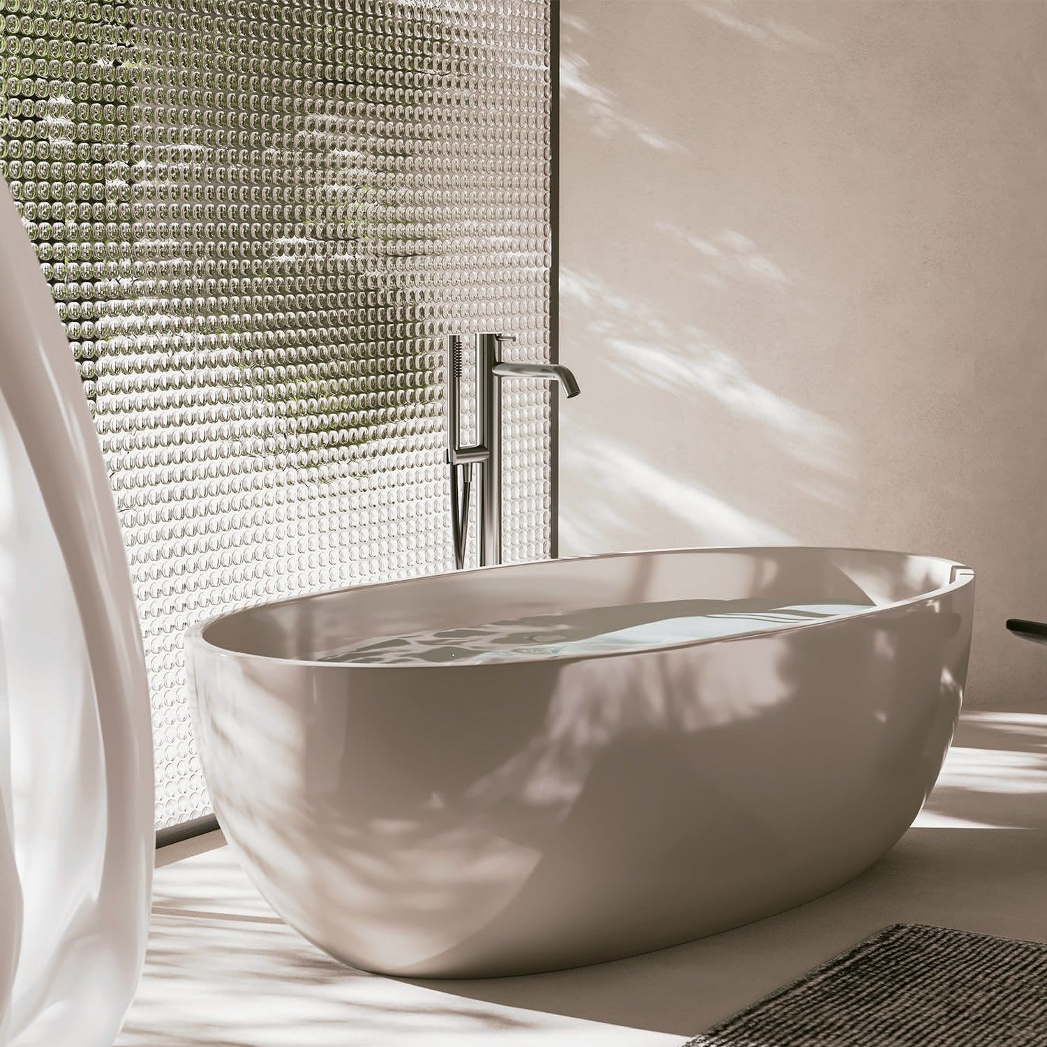 Смеситель для ванны из нержавеющей стали с ручным душем SINED CARLOFORTE ARCH-00148397 - Вид №3