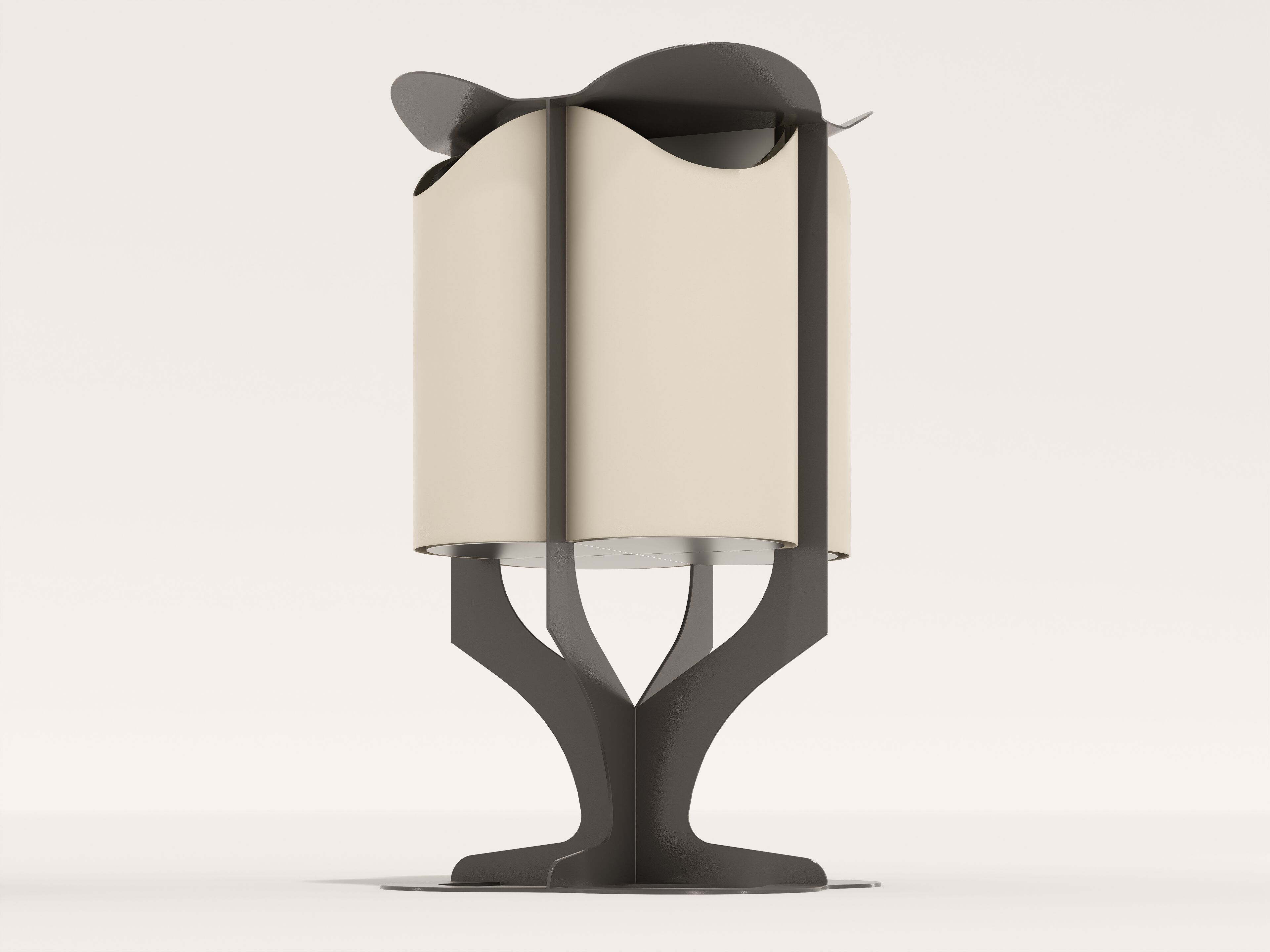 Стальная стойка для мусора с порошковым покрытием с крышкой CITYSì плющ ARCH-00076273 - Вид №2