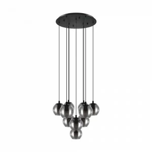 Люстра подвесная черная Eglo Ariscani 98654 EGLO ДИЗАЙНЕРСКИЕ, ARISCANI 00-3834115 Хром;черный