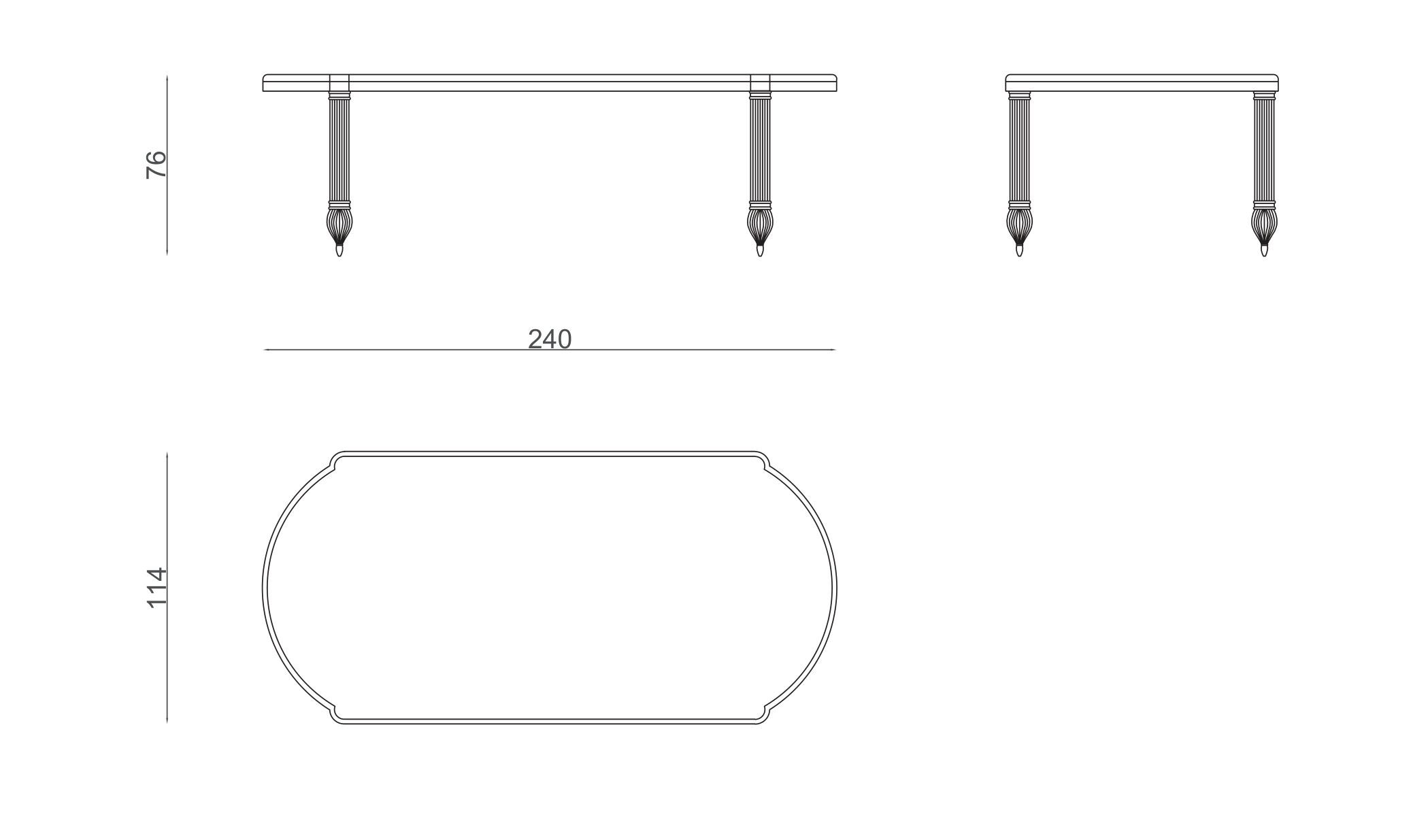 Обеденный стол Zebrano Elsiyum ARCH-00123444 - Вид №8