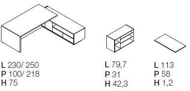 Las Mobili Угловой стол с системой управления кабелями Elite sun-id-1348609 - Вид №10