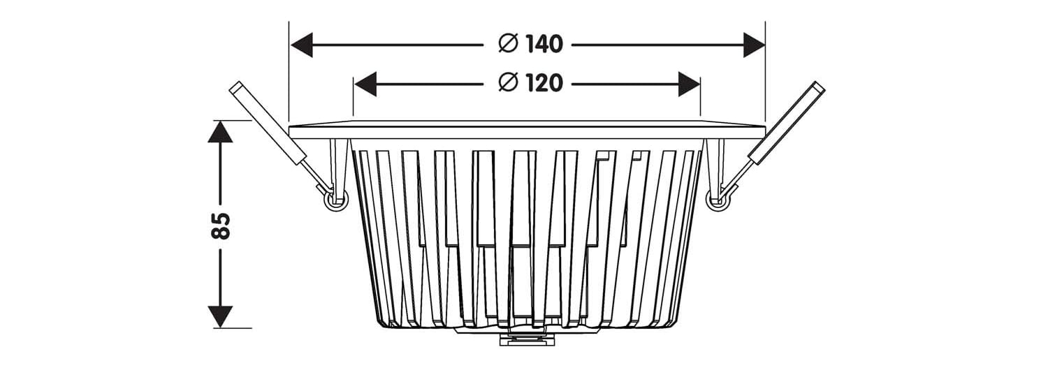Алюминиевый круглый светодиодный светильник Proled Macros ARCH-00032368 - Вид №4