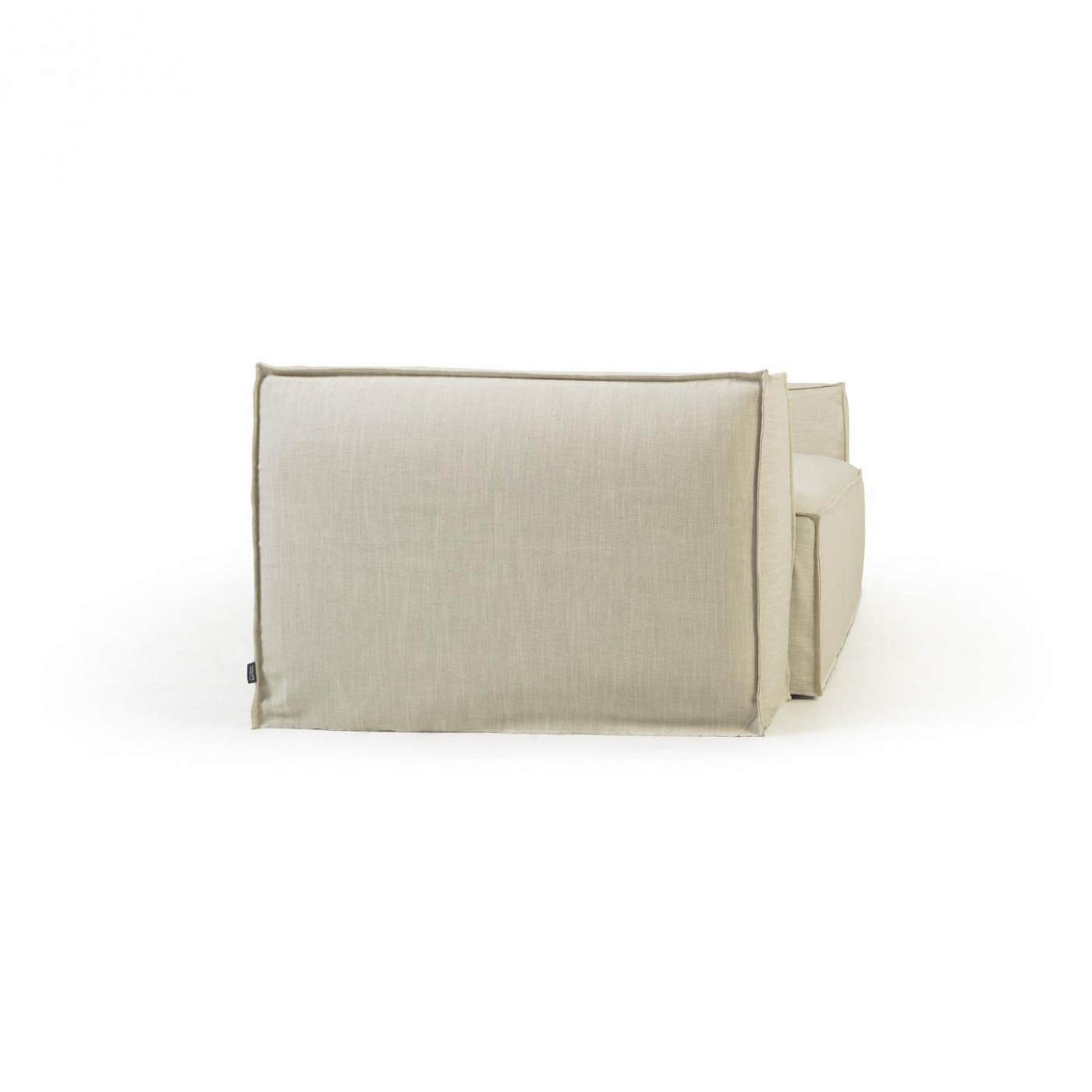 107971 2-х местный диван со съемными чехлами из белого льна 210 см La Forma Blok - Вид №1