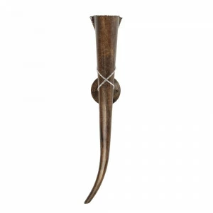 Светильник настенный коричневый MM Lampadari 6703/A1 V2290 MM LAMPADARI ФАКЕЛ 00-3882647 Коричневый