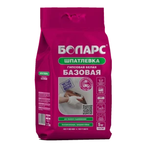 Универсальная шпатлевка Боларс Базовая гипсовая 5 кг