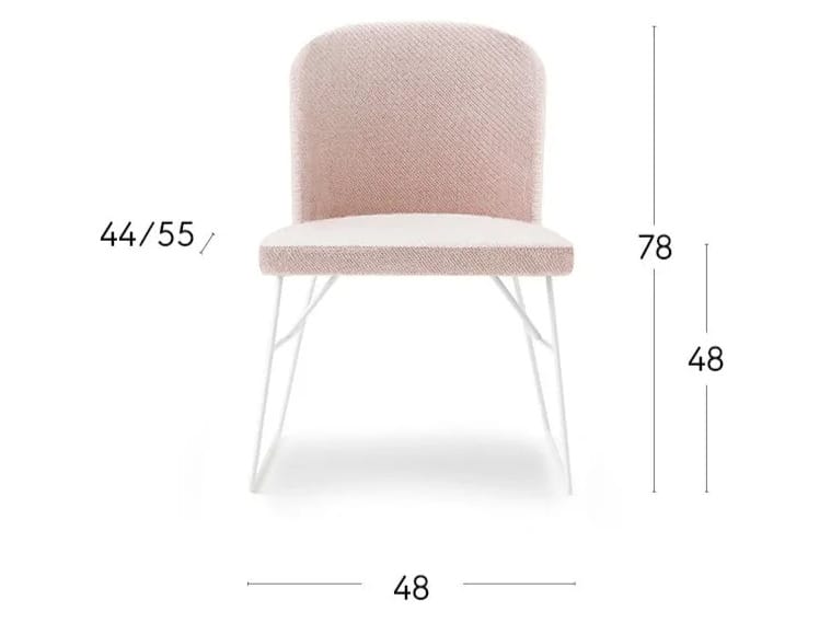 Стальной мягкий стул Billiani Spy ARCH-00051758 - Вид №2