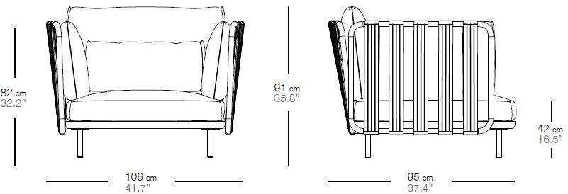 Bivaq Садовое кресло с подлокотниками Teja sun-id-1358158 - Вид №9