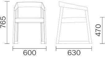 Pedrali Стул из массива дерева sun-id-1394178 - Вид №8