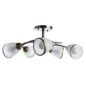 93811012 Люстра потолочная ARTE LAMP INNOCENTE 5 ламп 15 м² цвет коричневый STLM-1322127