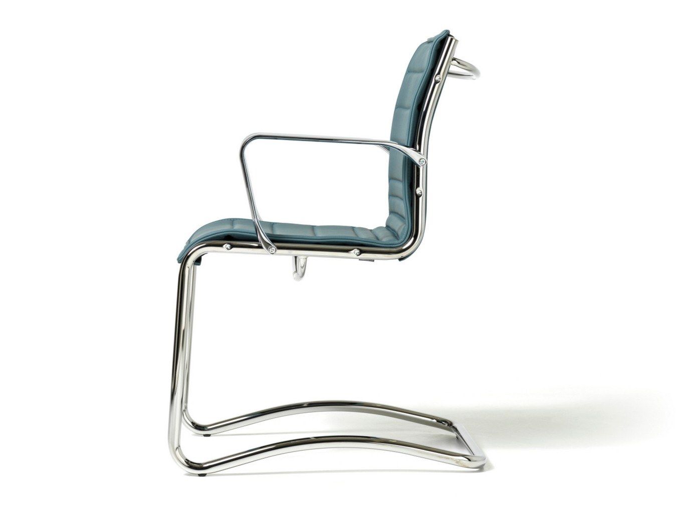 Кожаный консольный стул с подлокотниками для залов ожидания Diemme Окленд ARCH-00116848 - Вид №2