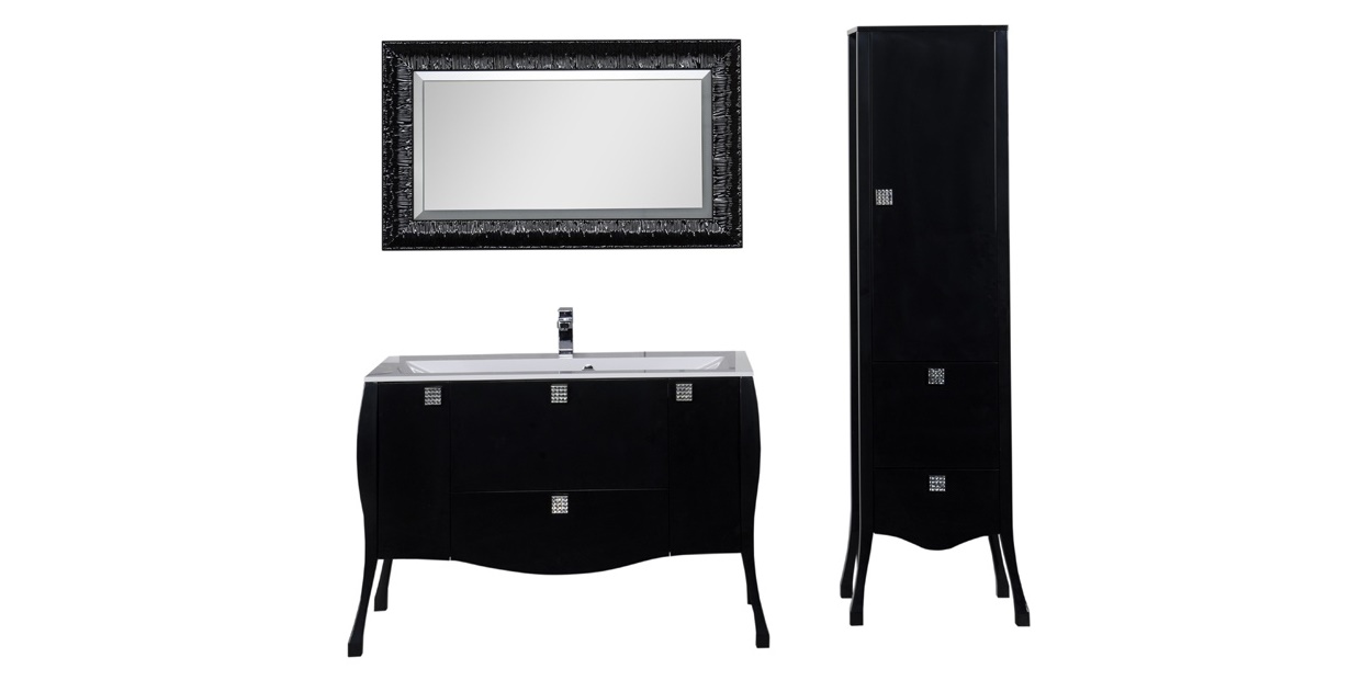 Комплект мебели Aquanet Мадонна 120 черный 00168916 - Вид №1