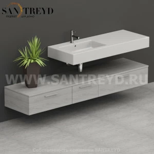 T20552NO Столешницы для использования в сочетании с тумбами и открытыми тумбами 205 см цвет Орегон ARREDO WOOD Италия