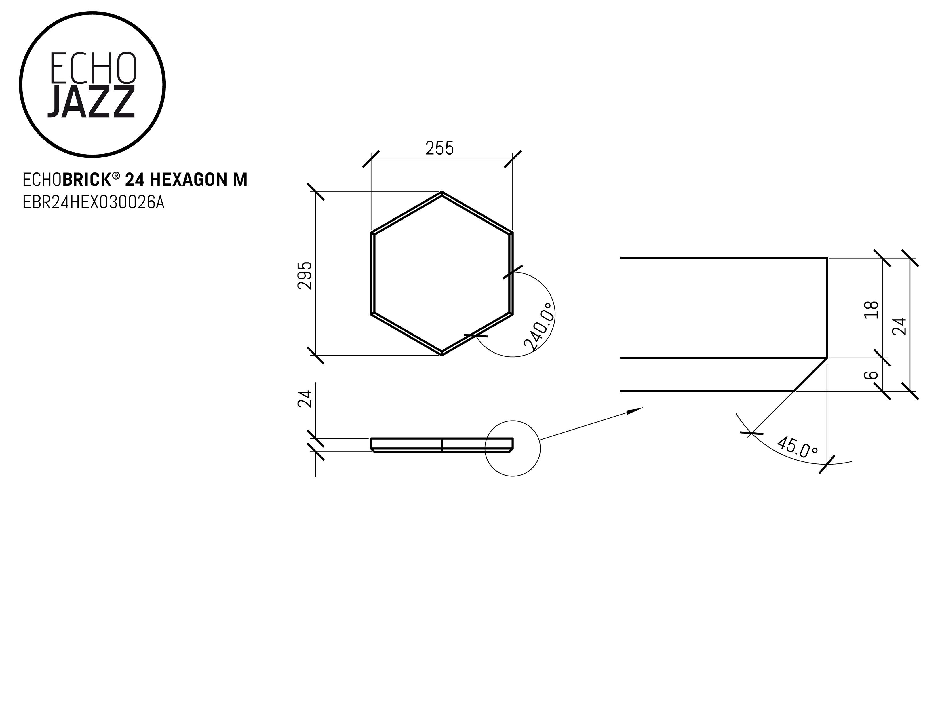 ПЭТ акустическая панель ECHOJAZZ ECHOBRICK® ARCH-00149755 - Вид №21