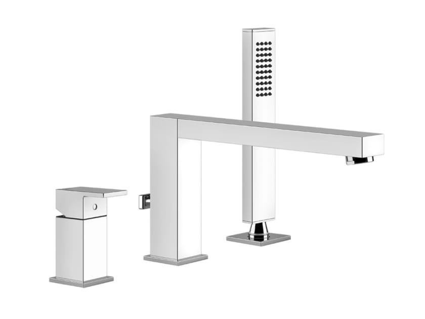 Латунный смеситель для ванны с ручным душем Gessi прямоугольник ARCH-00032907