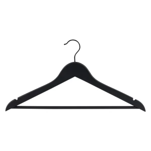 KONSENSA Деревянные плечики с мягким покрытием, черные 89396139