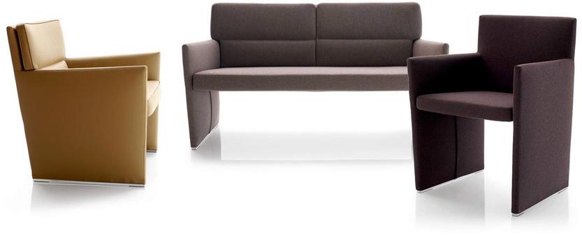 B&B Italia Project Кожаное кресло с подлокотниками Posa sun-id-1390735 - Вид №1