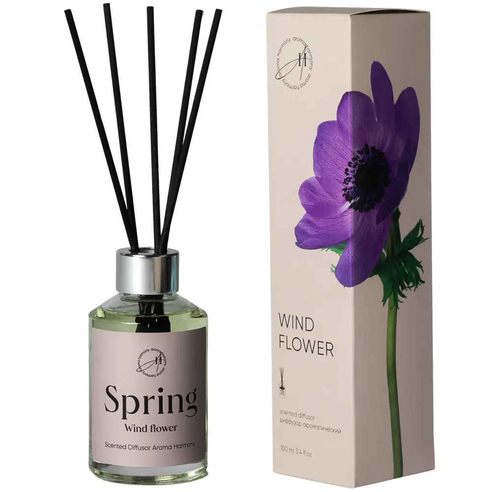 AROMA HARMONY Весенний цветочный диффузор с тюльпанами и розами 100 мл 89359602 STLM-1579182
