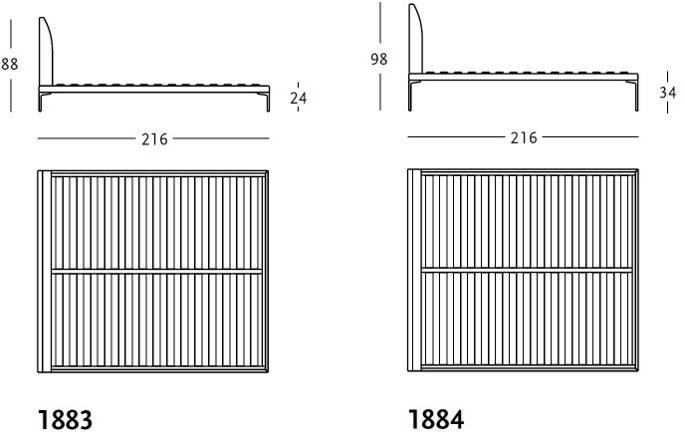 Zanotta Двуспальная кровать с мягким изголовьем  1883 / 1884  - Вид №6