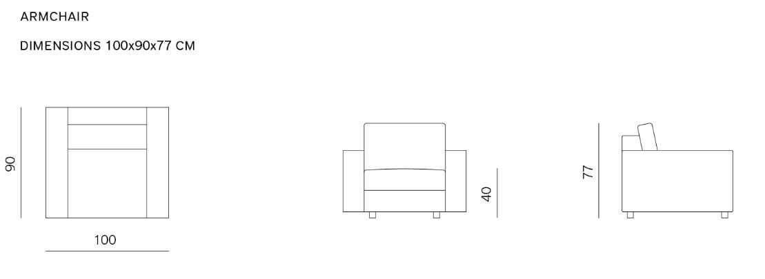 Кресло с подлокотниками prostoria ARCH-00129994 - Вид №2