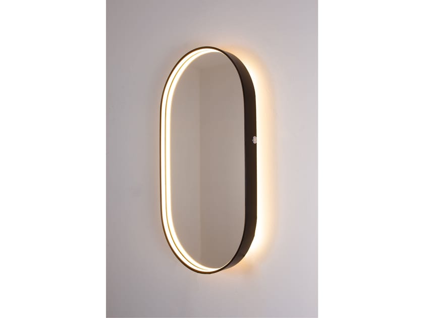 Овальное зеркало со встроенным настенным освещением BRG ILLUMINAZIONE SATURNO ARCH-00044779