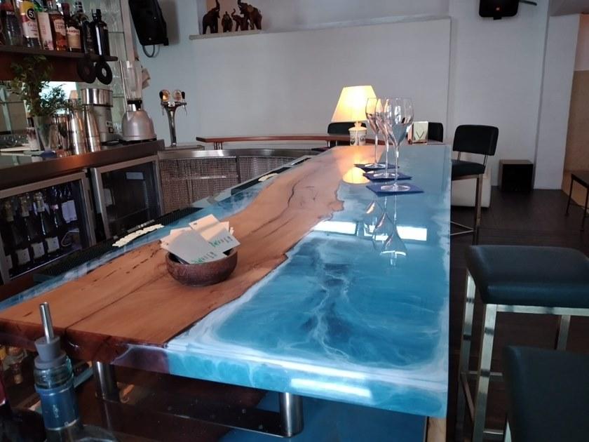 ANTICO TRENTINO Барная стойка из дерева Briccola Lebrìc design - legno e resina sun-id-1516292 - Вид №1