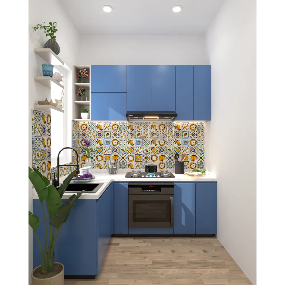 GRACE Бристоль: Стеновая панель ПВХ с лимонным орнаментом 89380913 STLM-1404785 - Вид №6