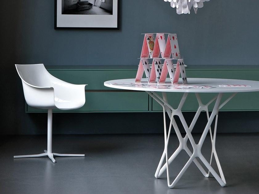 ESTEL GROUP Поворотное кожаное кресло с 4-мя спицами Kab sun-id-1486617 - Вид №2