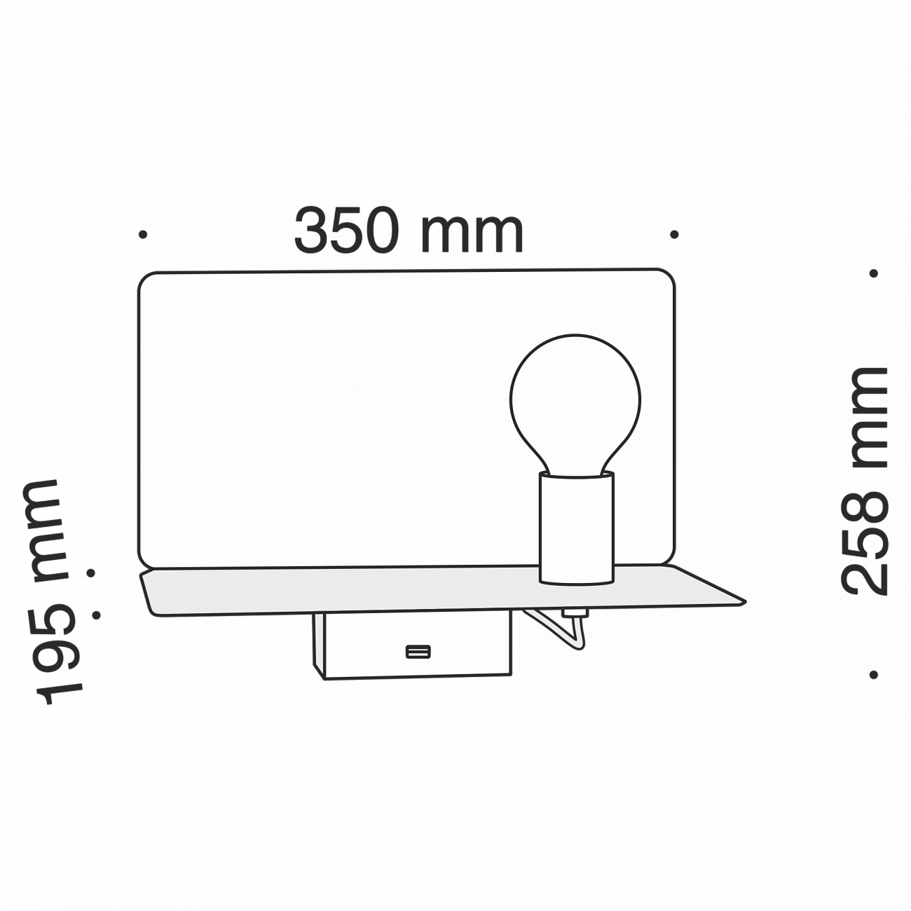 Бра настенное белое Rack C182-TL-01-W TECHNICAL CEILING & WALL 00-3957393 Белый  - Вид №1