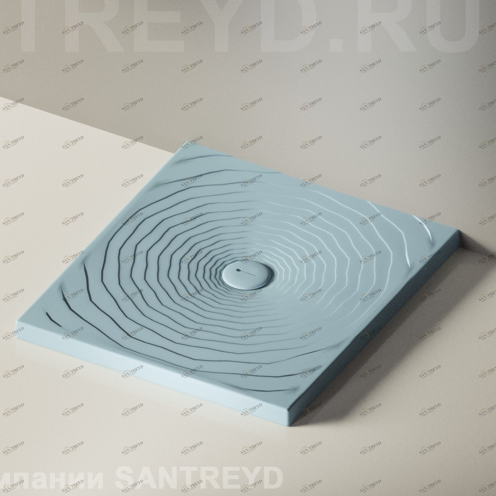 Flaminia WATER DROP Душевой поддон 80 см голубой DR80.5014 Ceramica Flaminia DR805014