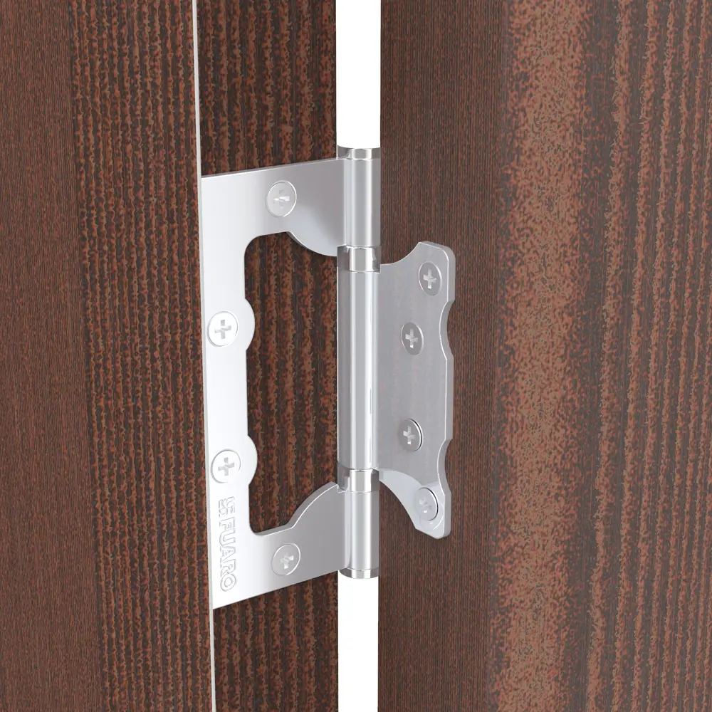 82105966 Петля без врезки N100500/2BB-WP/BL 100x75x2.5 мм сталь цвет белый жемчуг STLM-0019061 FUARO Home - Вид №7