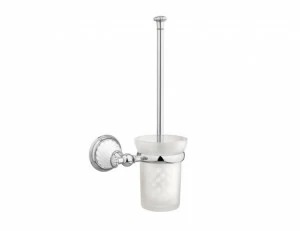 233584.SL00.30 Подставка для ершика из фарфора витая Античная латунь