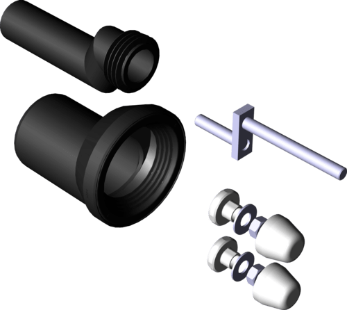 Системная техника  Аксессуары/запасные части  Принадлежности для дренажной техники  Наборы для подключения VIEGA 344 382 Модель 8094 Santreyd  - Вид №3