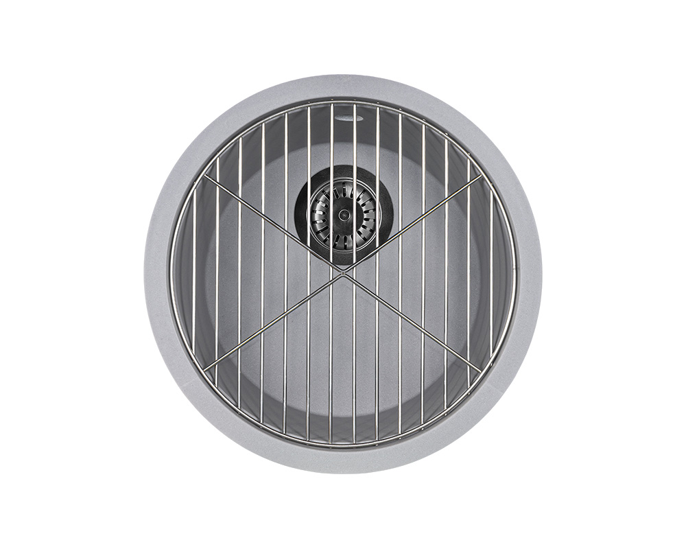 Кухонная мойка подстольного монтажа Kit Kraken Lake 45 Grey  - Вид №2